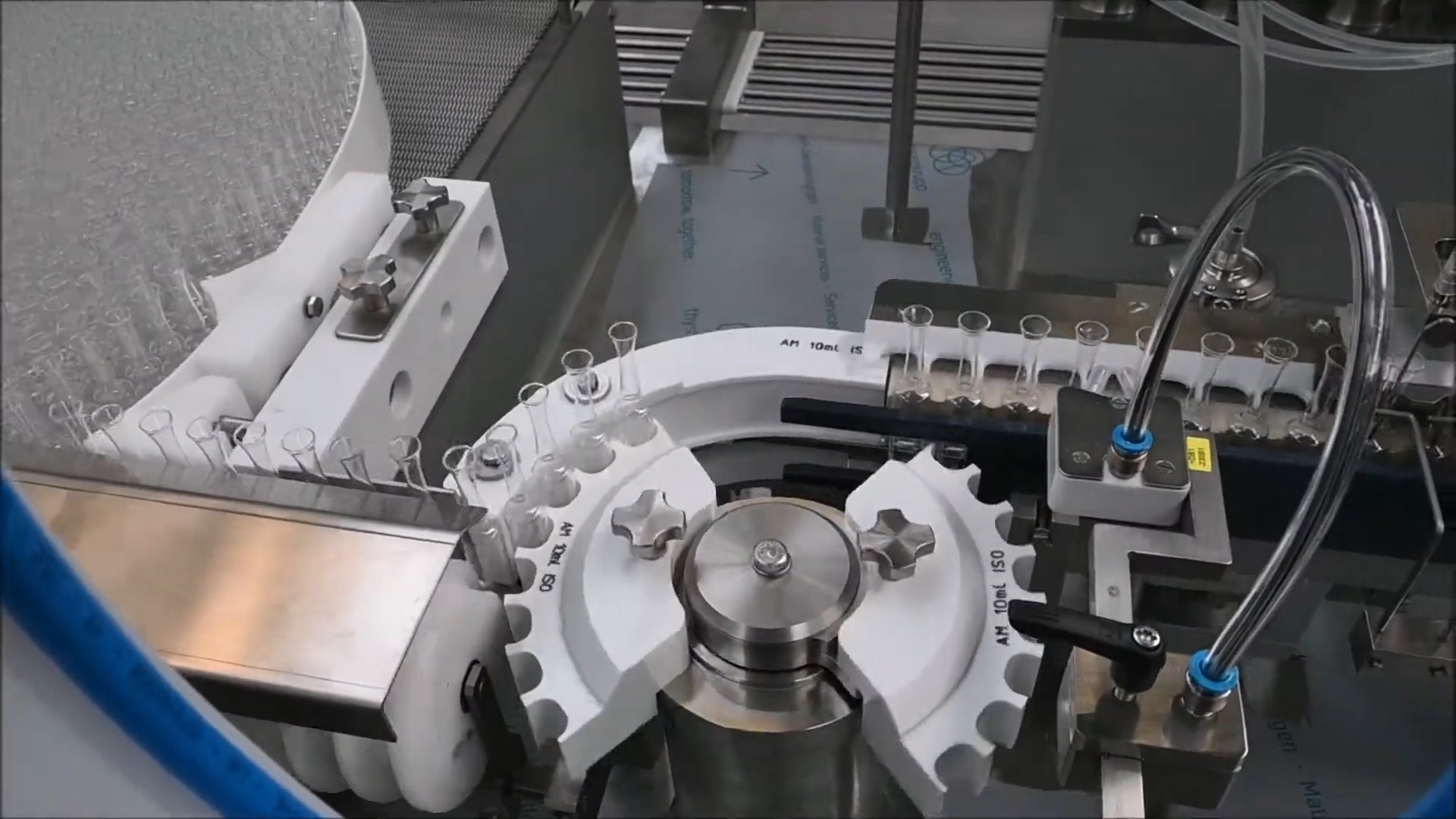 Merck employee working with machinery
